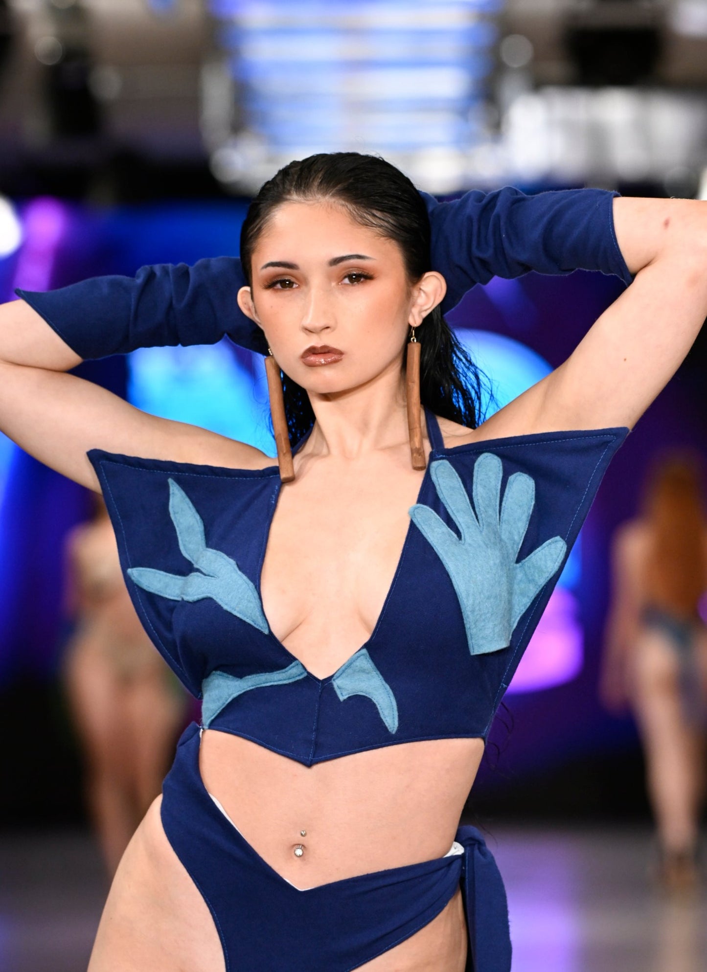 Dark Blue Halter Top