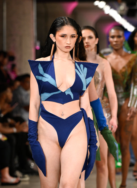 Dark Blue Halter Top