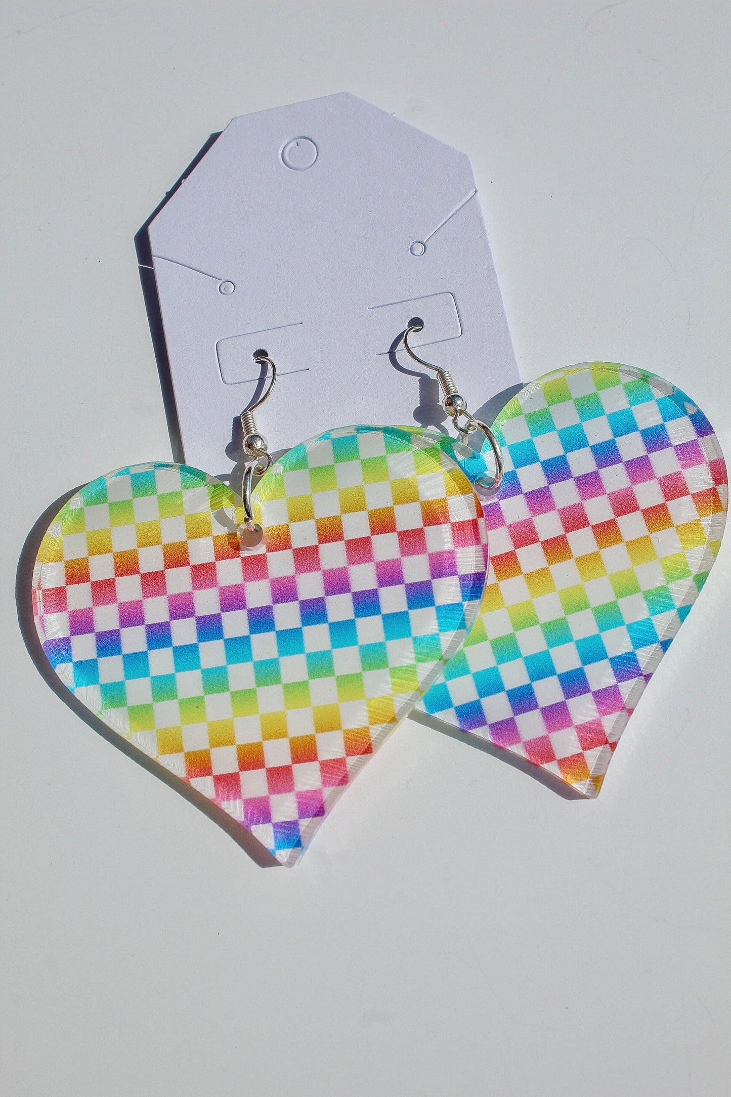 Rainbow Heart Earring