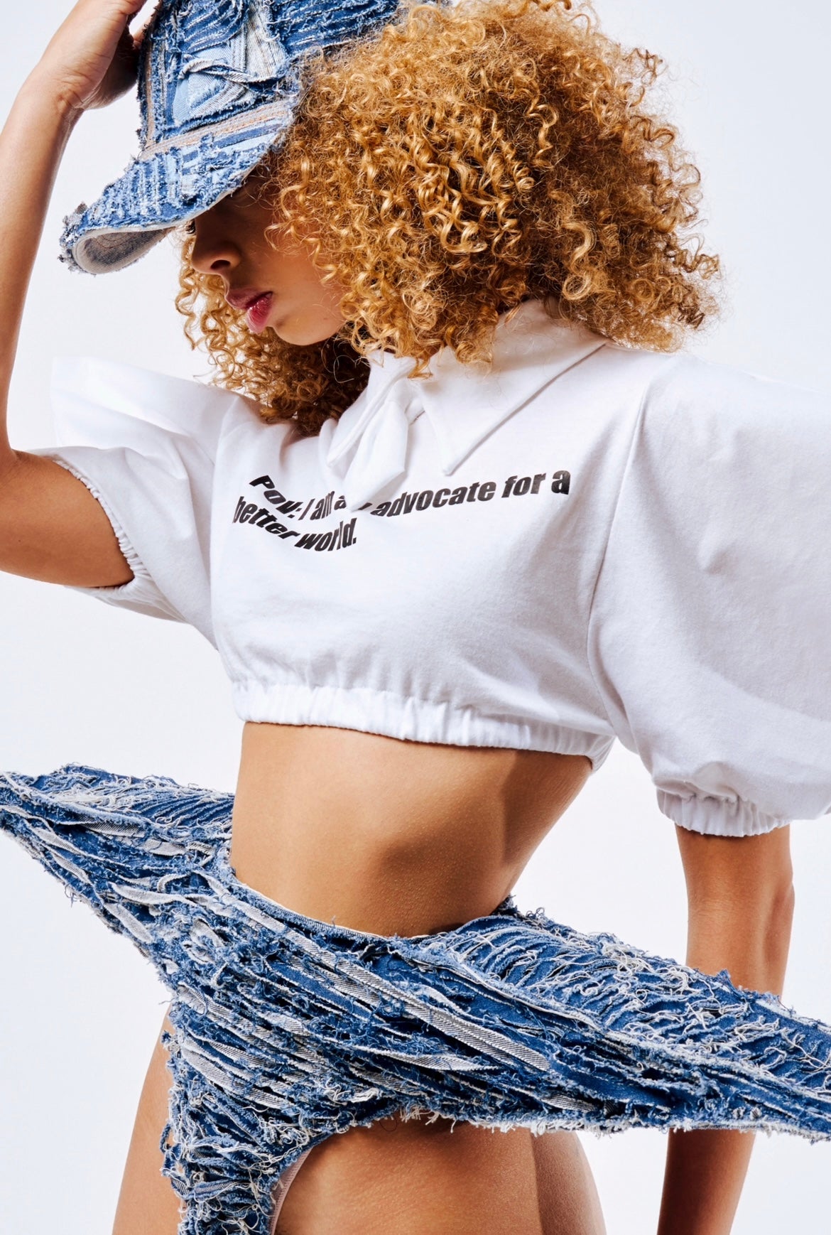 Women's White Cotton T-shirt
