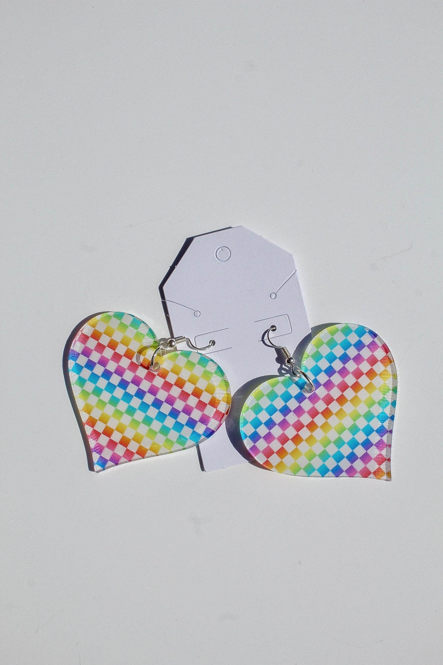 Rainbow Heart Earring