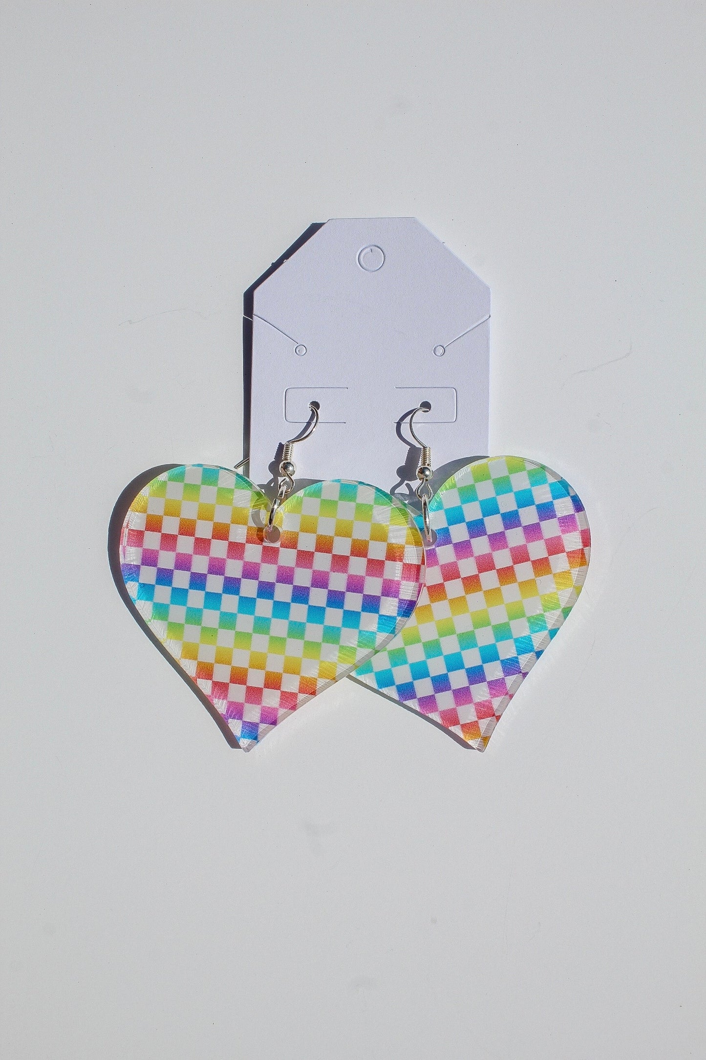 Rainbow Heart Earring