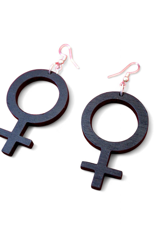 Woman Sign Earrings