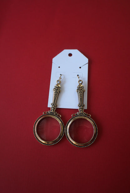 Magnifying Glass Earrings