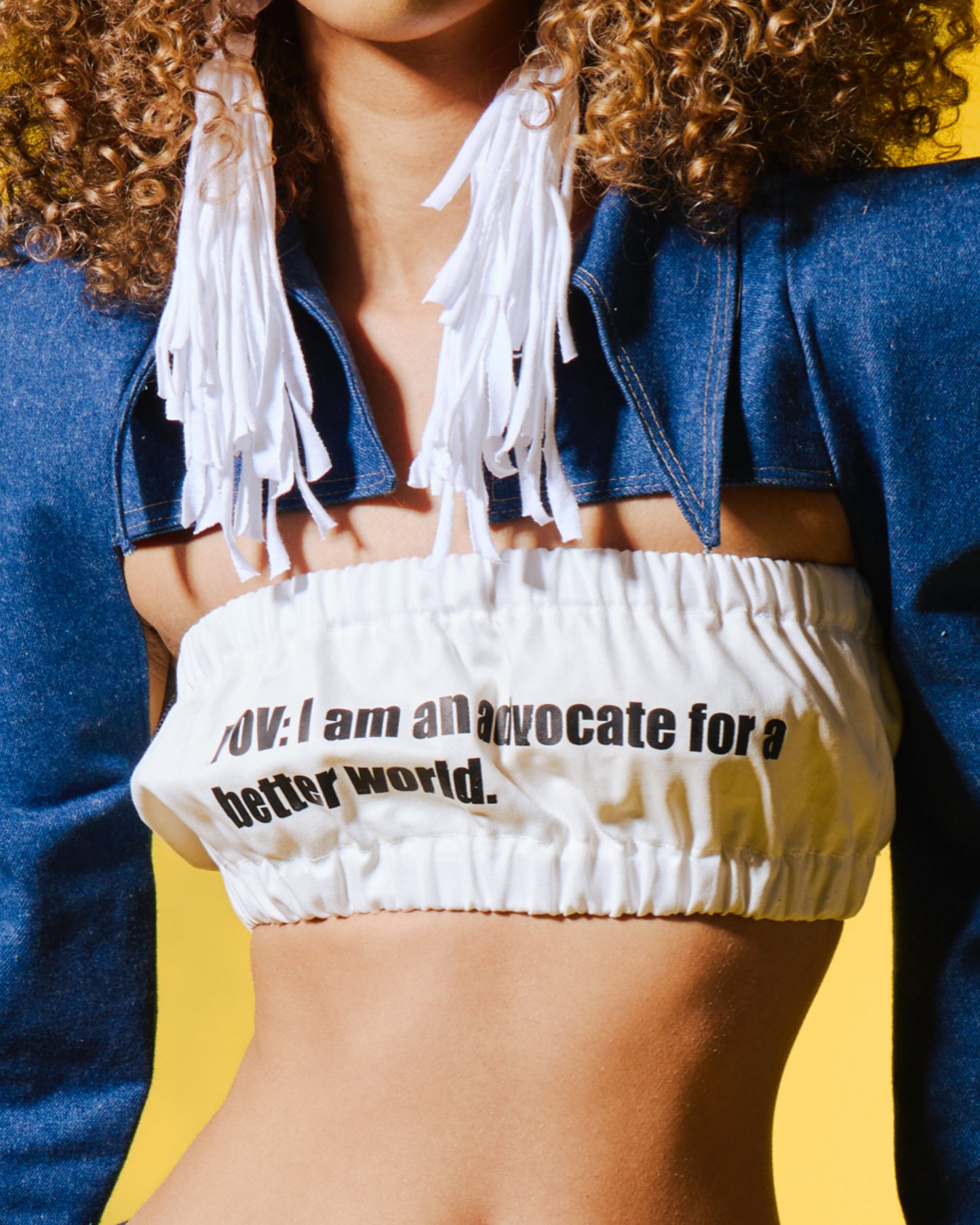 Denim Tube Top