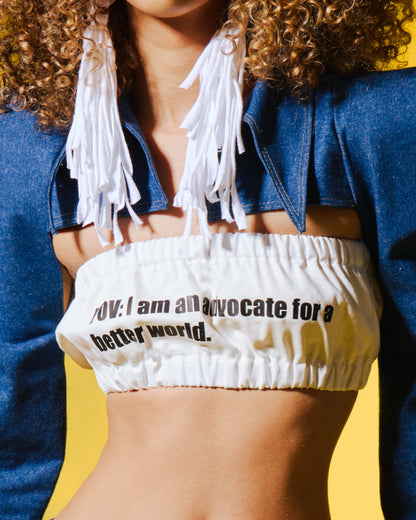 Denim Tube Top