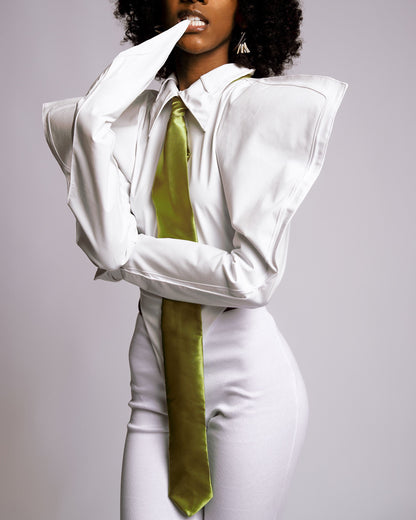 White Collar Bodysuit