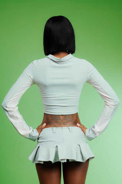 Grey Women's Fitted Zip Up Jacket