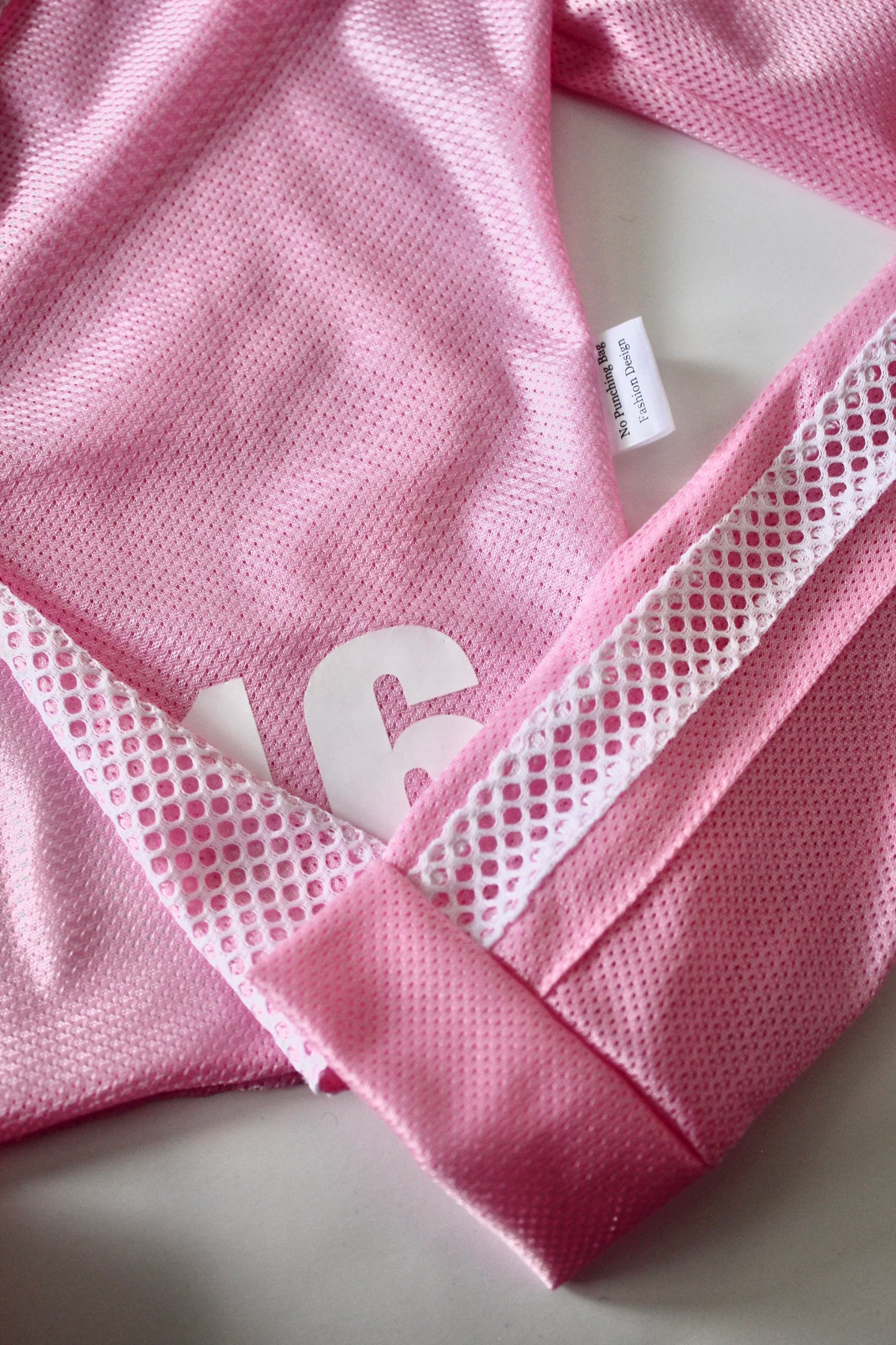 Women's Pink Knit Jersey Crop Top