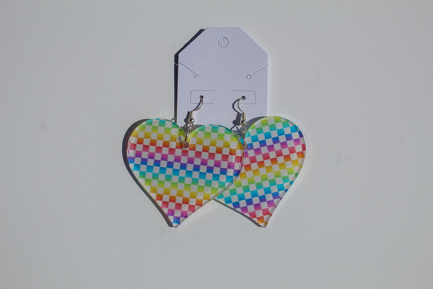 Rainbow Heart Earring