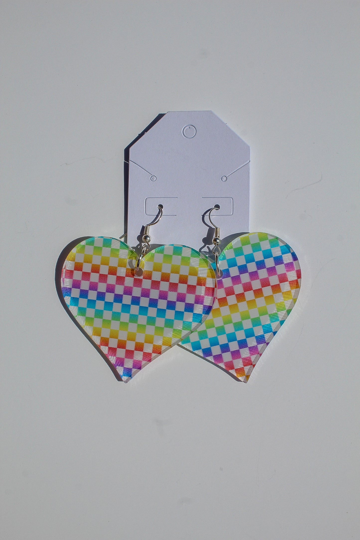 Rainbow Heart Earring