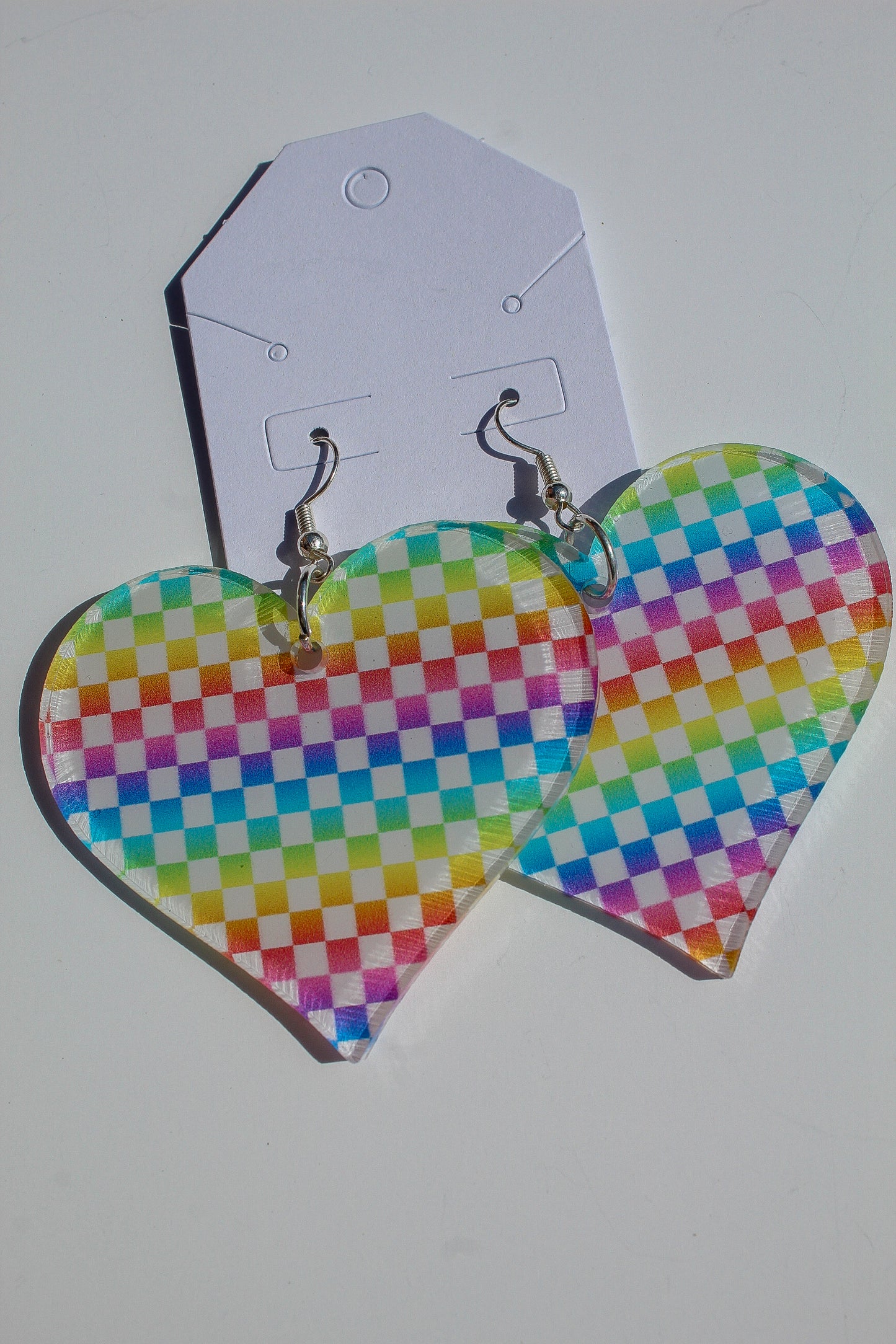 Rainbow Heart Earring