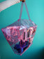 Large Pink Vinyl Bag