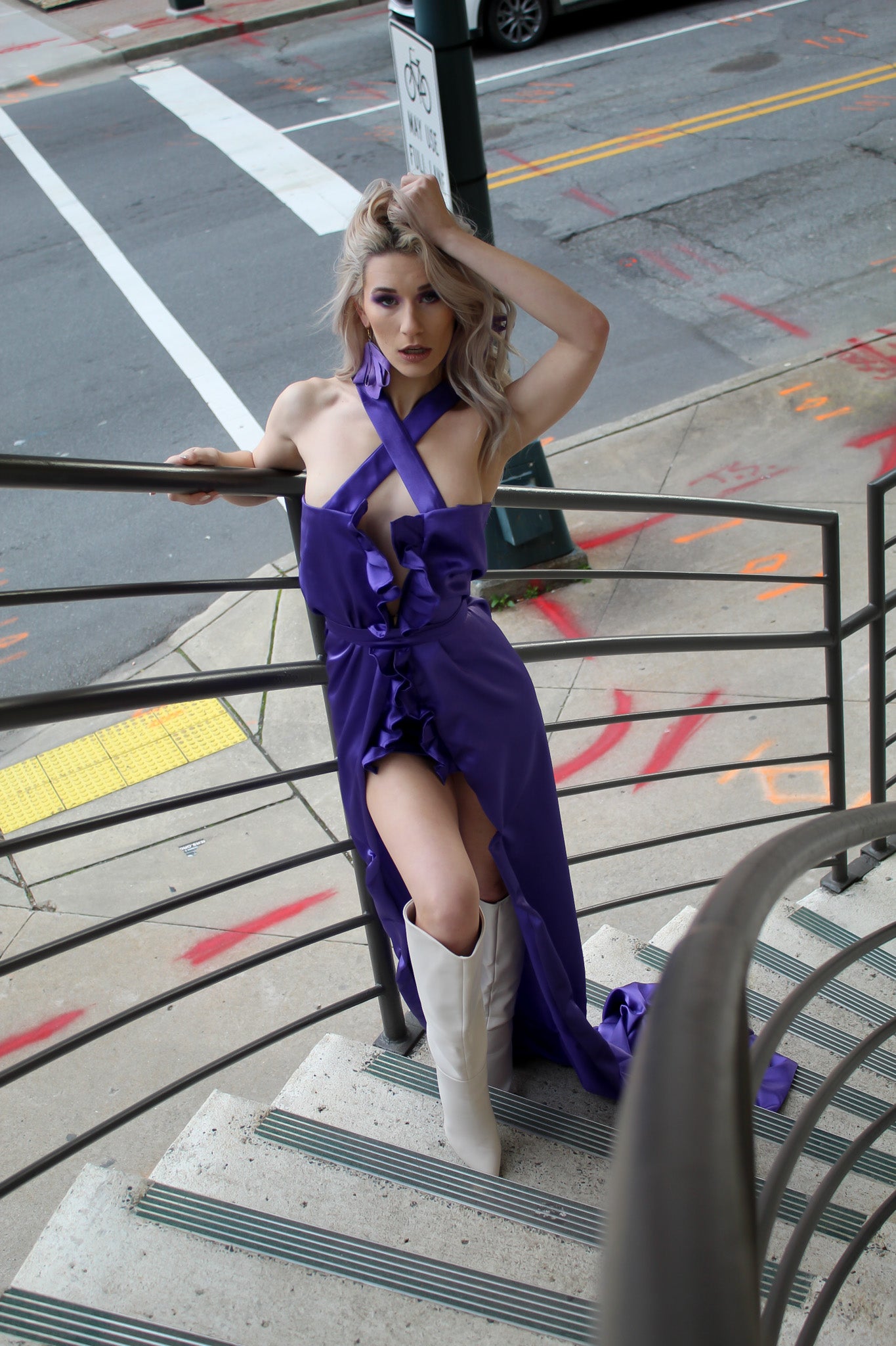 Purple Slip Gown